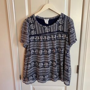 Pretty lace baby doll top